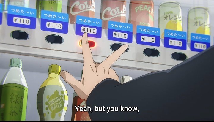 airasbleh's tweet photo. gojo pressing both buttons on the vending machine cuz he cant choose between the same drink https://t.co/NXc9CtQ5M5