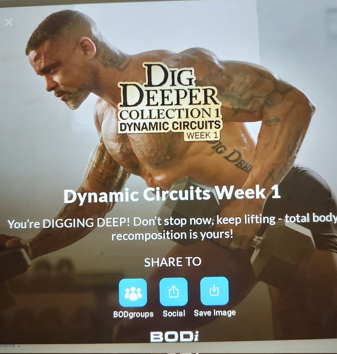 What a humbling week! Five days complered and 85 more to go! 💪💪#DigDeeper