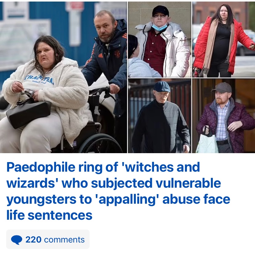 Not a Pakistani man in sight, so the article was hidden away below the fold by the Daily Mail…

Doesn’t fit the Braverman narrative you see.