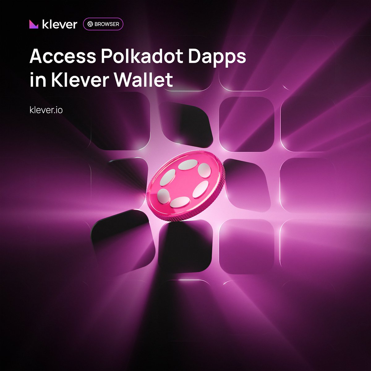 🌟 New Feature Alert 🌟

Explore the multiverse with ease! Klever Wallet's Web3 Browser now connects you to any #Polkadot Dapp 🔥

🚀 Seamless access
🔗 Unlimited Possibilities

Step into the future of DeFi with #KleverWallet.
