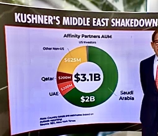 QuietFriend31's tweet image. While #RepublicansInCongress are investigating $1380 car loan repayments, 
they are ignoring the $3.1 Billion in payouts to Jared Kushner - he never got a #SecurityClearance but attended hundreds of #SecurityBriefings. 

#NationalSecurityThreat
#PayOff
#DemVoice1