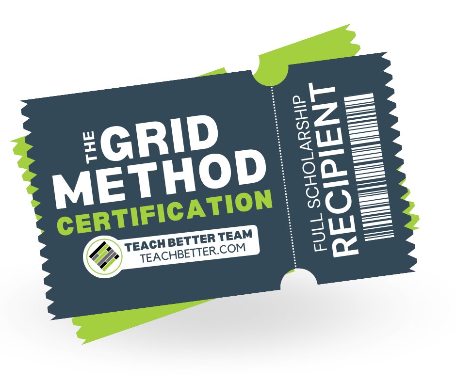 Super excited to dig deeper into @teachbetterteam GRID method!