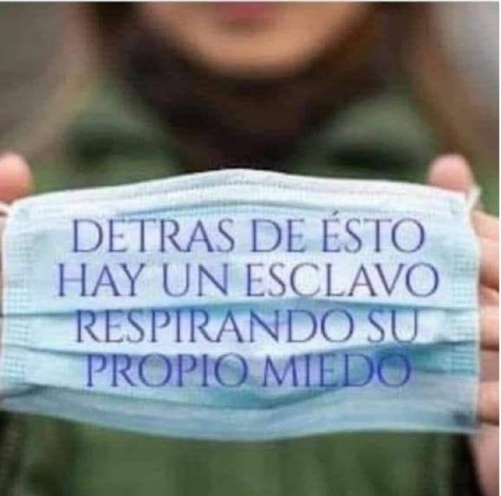 FLMIRONES's tweet photo. #MIRONEWS NO acepte ponerse mascarillas, no sirven y además le impiden la entrada de oxígeno al cerebro y le envenenan con su propio CO2.
RESISTA, NIÉGUESE, NO PUEDEN CON TODOS, no ceda como la otra vez o estamos perdidos. Es el preludio, es un símbolo de sumisión. Un aullido https://t.co/QsCMsAnoQM
