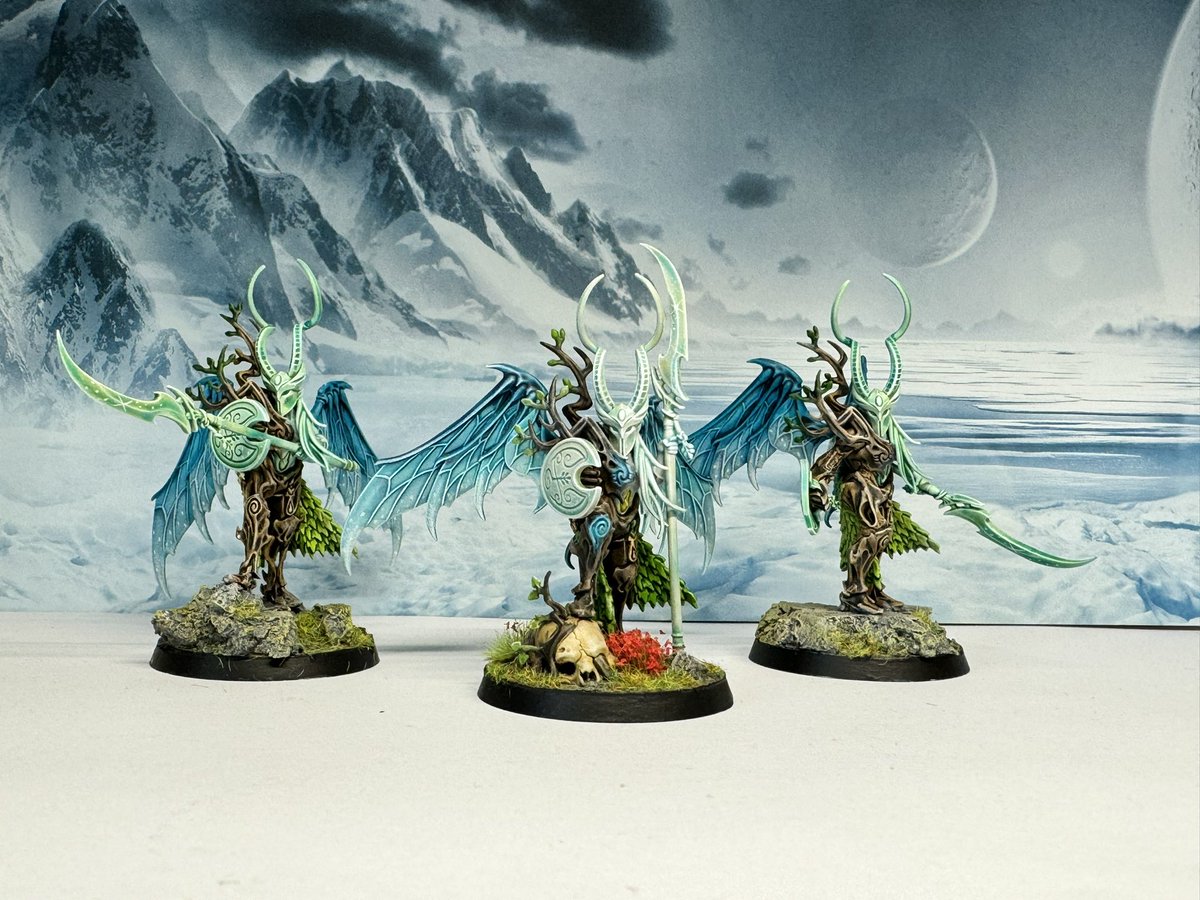 me_wes's tweet photo. #AoS #Sylvaneth Arch-Revenant. Possibly one of my favourite models and now I have three 😃Some simple tweaks to make each one have their own character. https://t.co/8poIP23IN2