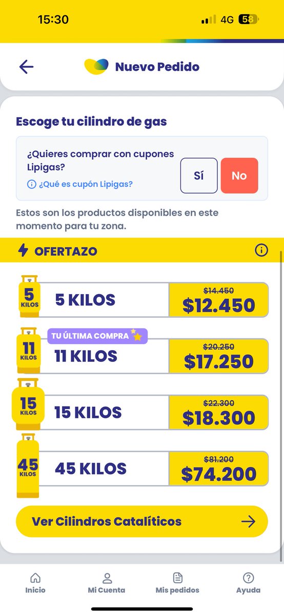 Andresmunozm's tweet photo. Señores @Lipigas @TuLipigas me preguntó cómo es posible que de un día para otro, si! de un día para otro, los valores tengan esta variación. Creo que en otro tipo de mercado se podría aceptar como en el retail, pero tratándose de productos de primera necesidad es IMPRESENTABLE. https://t.co/SBIhvgaum8