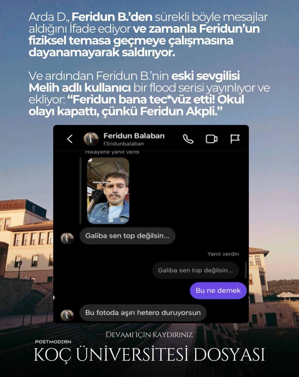 postmodernss's tweet photo. “Koç Üniversitesi Dosyası” içeriğimiz sizlerle. Öncelikle burada yazılanlar haber sitesinden “iddialar” olarak alınmış olup, gün içinde dosya detayları ile genişletilerek hazırlanmış TARAFSIZ bir çalışma olduğunu aktarmak lazım.++ https://t.co/KZHei8imIR