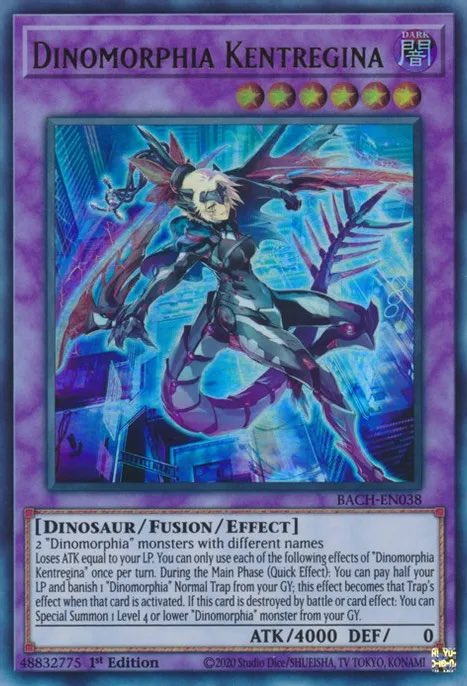 YuGiOhCOTD's tweet photo. 1801. Dinomorphia Kentregina

First released in Japanese in 2021 and in English in 2022

Did you know that this card is the strongest monster that can be Special Summoned by the effect of "Magical Scientist"?
#YuGiOh https://t.co/dac6J0OOFl