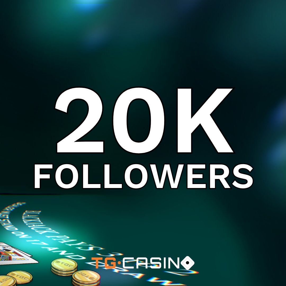 In the midst of all the hype and our successful $TGC launch, we hit 20k followers here on X and we are so so happy🎰🃏