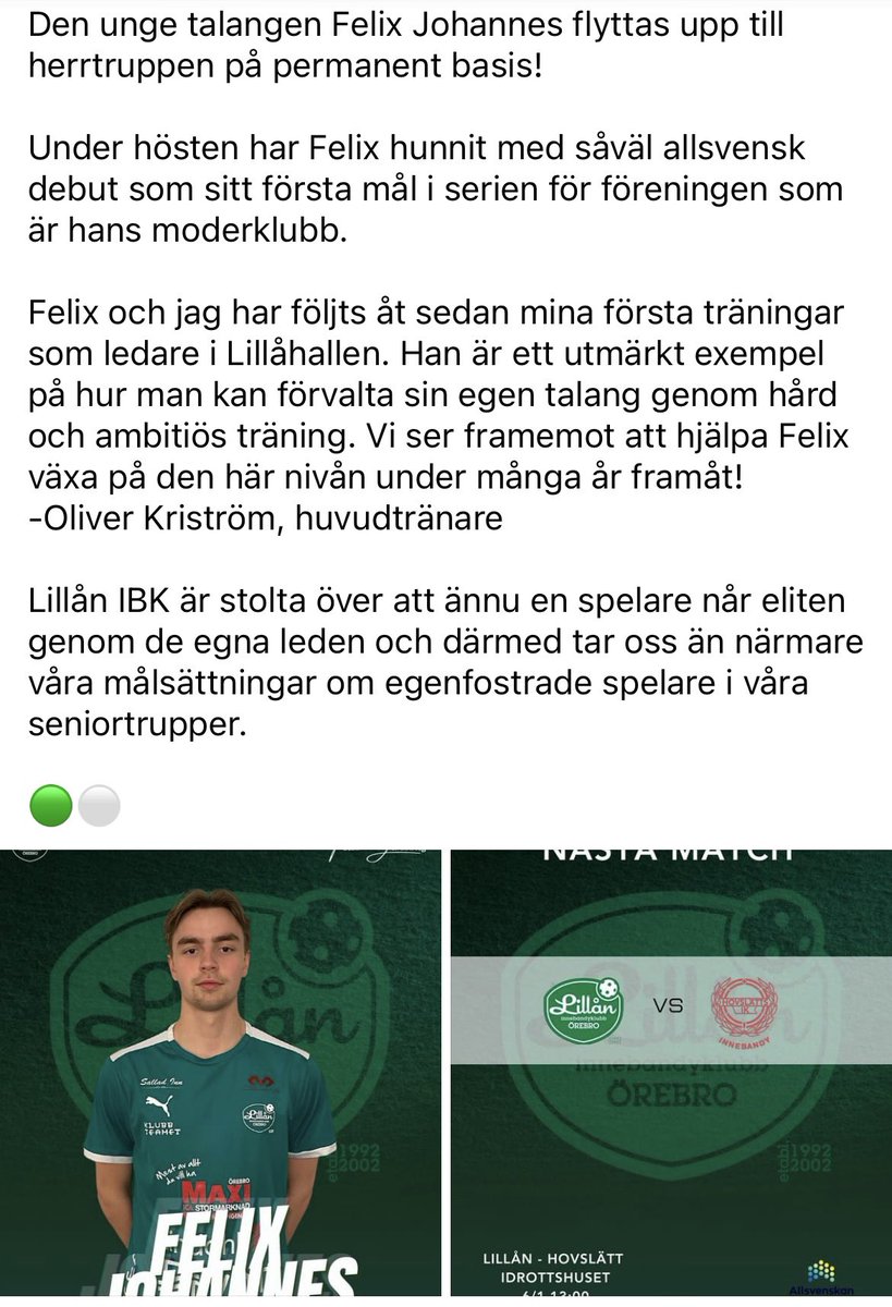 FilipLindblom's tweet photo. Från Lillåhallen till elit genom egna led 🐸🙌 https://t.co/UmnXiWN3QT