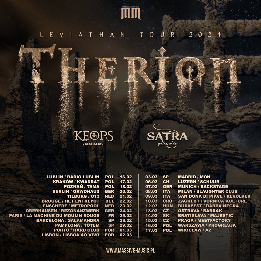 OfficialKeops's tweet photo. 🚨🎸 BREAKING NEWS: KEOPS WILL JOIN THERION ON THEIR "LEVIATHAN" TOUR 🎸🚨

Therion | Massive Music https://t.co/JKmeKlDAQA