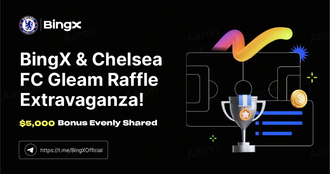 BingXOfficial's tweet photo. ✨ #BingX & #CFC Partnership Gleam Event

🎉 In honour of our exciting new partnership with Chelsea FC, we're offering an exclusive opportunity to join in the celebration. Be a part of this historic moment and get your share of a $5,000 bonus, evenly distributed among all valid participants!

📅 Event Time: Jan 5 - Jan 7

🎁$5,000 Bonus Evenly Shared by All Valid Participants

✅ How to win:
Finish the tasks in https://t.co/H9SGZIIl3C

✔️ Join BingX TG group
✔️ Follow BingX Twitter
✔️ Like&RT
✔️ Enter your BingX UID