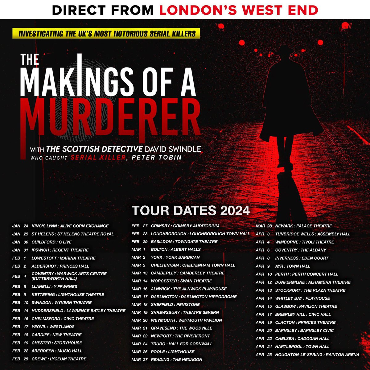 crimeexpertise's tweet photo. Back on the road in a few weeks with #themakingsofamurder see you at one of the many #uk venues - last chance to see me live with this tour #truecrime #murder #crime #victims #justice #truth #MAPPA @scotchdetective @MakisOfMRDR https://t.co/QLR8W4KwxR