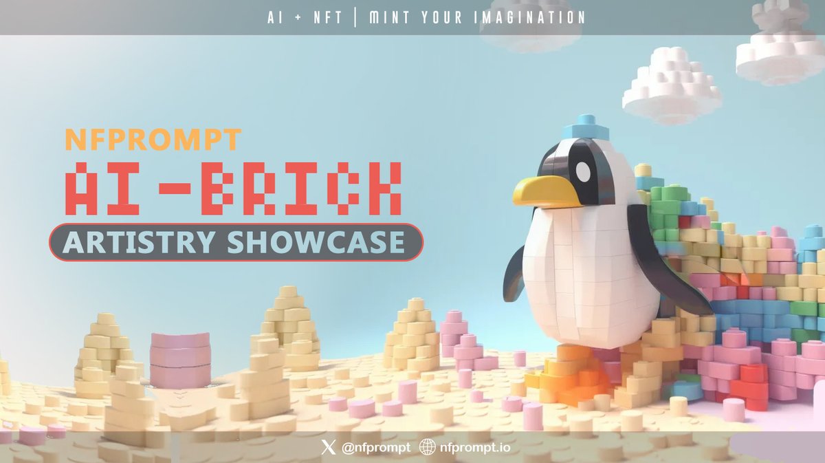 CAMPAIGN ANNOUNCEMENT❗

Looking for you AIGC Style? Perhaps we can introduce one to you! 🫡

Join the AI-Brick Artistry Showcase for a chance to win 5000 $cNFP. 🎁

Don't forget that this $cNFP counts in the Season 2 Airdrop.

📅: 01/05 - 01/12
🔗: nfprompt.io/acts/votes?id=…