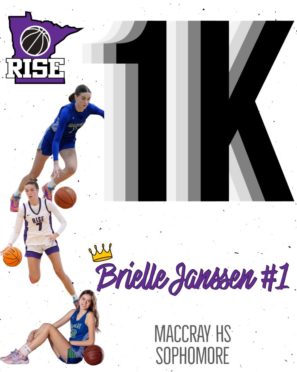 Queen of the courts👑😌 Congrats Brielle!!🏀🏐1️⃣0️⃣0️⃣0️⃣