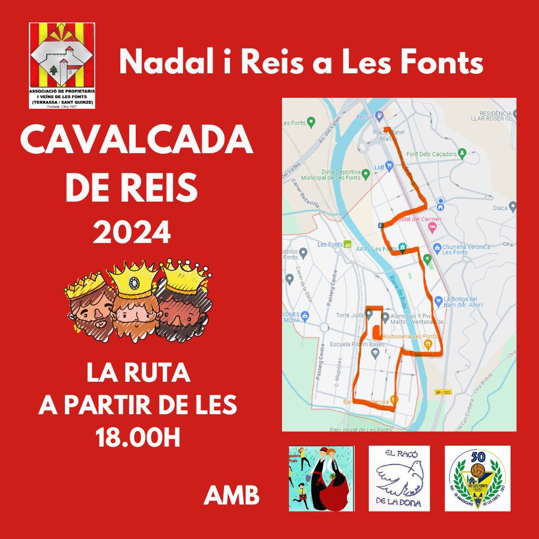 Ja tenim la rua i els horaris de la nit més màgica en la que acompanyarem durant la cavalcada a ses majestats, Melchor, Gaspar i Baltasar. Moltes gràcies <a href="/apvlesfonts/">Apvlesfonts</a> per aquests cartells!!