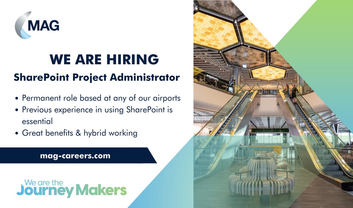 A great opportunity to join the PMO at MAG and be part of a growing team ✈️

More info and to apply, click here: mag-careers.com/jobopenings/jo…

#wearethejourneymakers #hiring #manchesterjobs #eastmidlands #londonstansted