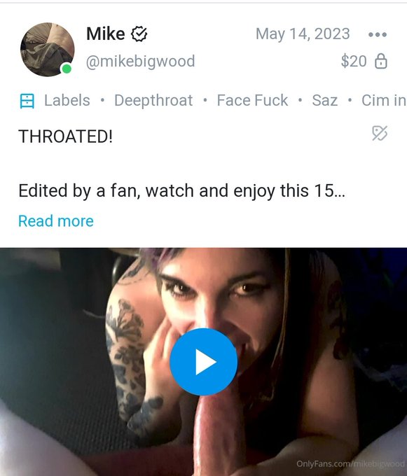 Classic Throated video now down to &pound;20. If you're into emo/alt girls, you'll love this 🥵  #onlyfans #emo<a href="/tag/sale"class="tags"><span>#sale</span></a><a href="/tag/emo"class="tags"><span>#emo</span></a><a href="/tag/altgirl"class="tags"><span>#altgirl</span></a><a href="/tag/deepthroat"class="tags"><span>#deepthroat</span></a><a href="/tag/throated"class="tags"><span>#throated</span></a><a href="/tag/onlyfans"class="tags"><span>#onlyfans</span></a>