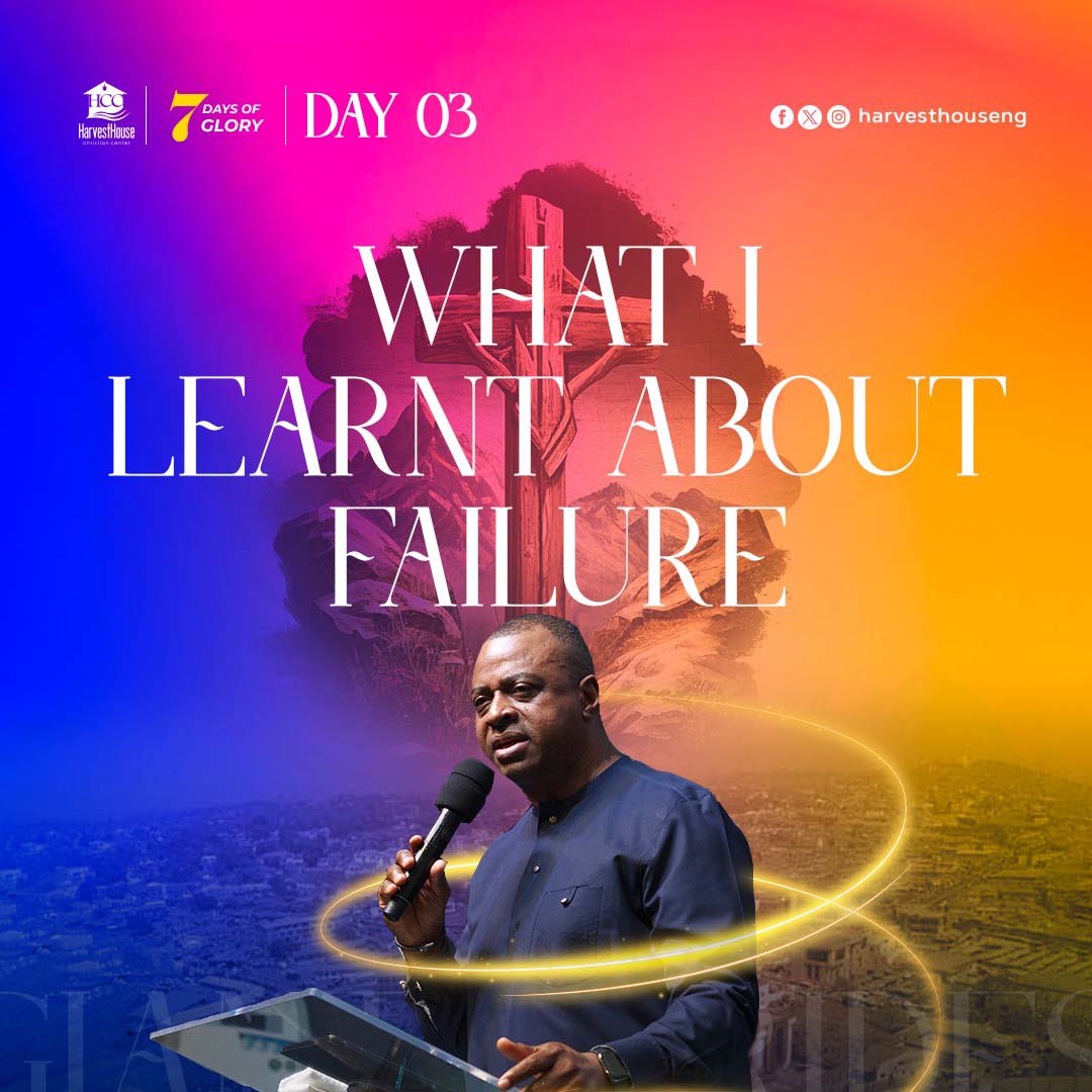 harvesthouseng's tweet photo. Failure is not the end. God has a better plan for you. 
Join us today by 5pm as we continue our January Days of Glory.
#GiantStrides 
#HCCDOG 
#HarvestHouseNation https://t.co/GV7HnV9xHj