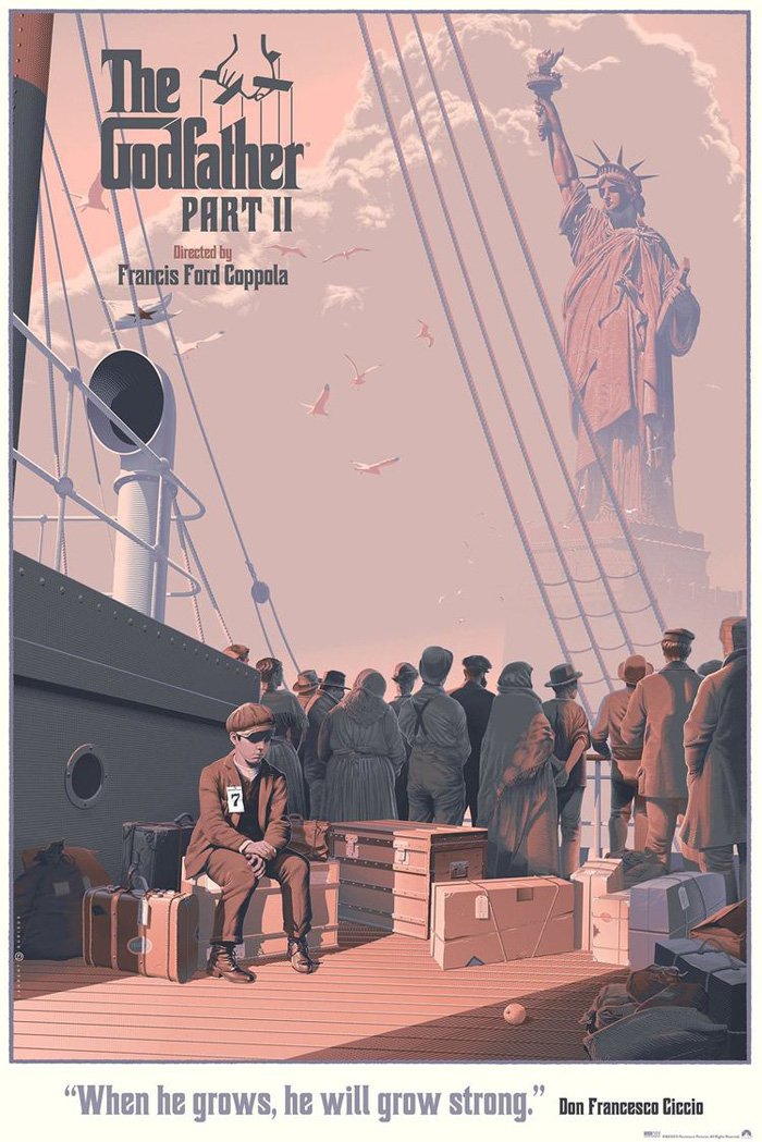 ATRightMovies's tweet photo. THE GODFATHER trilogy alternative posters by Laurent Durieux. https://t.co/n8jGXTItcI