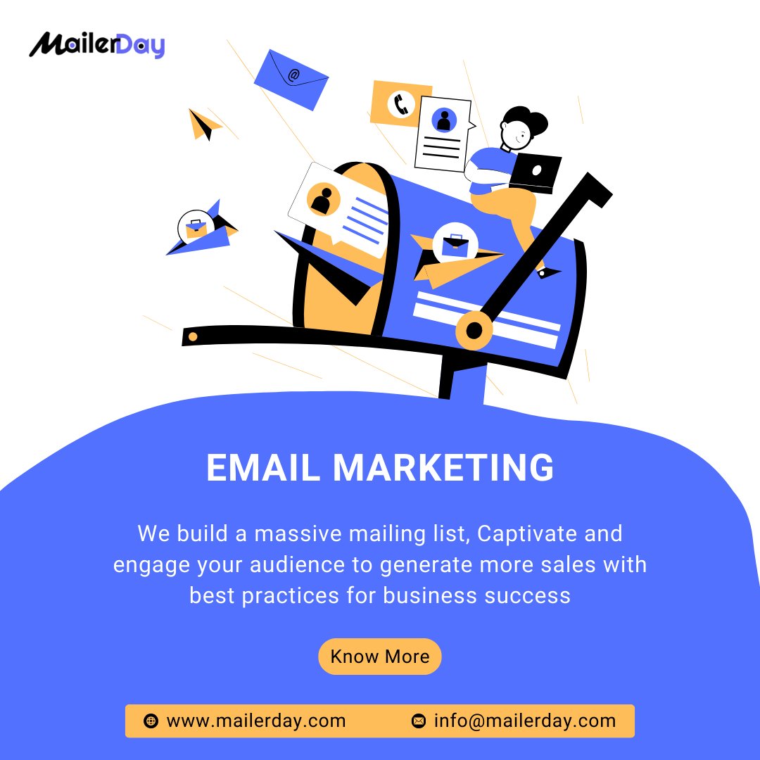 mailerday_'s tweet photo. Transform your emails with MailerDay! 🚀✉️ It's not just about sending messages; it's about creating digital experiences that soar. Ready to elevate your brand's story?

#EmailTransformation #emailmarketingservices #email #emailmarketing #SMTPservices #bulkmailing https://t.co/ieNieUO8F1
