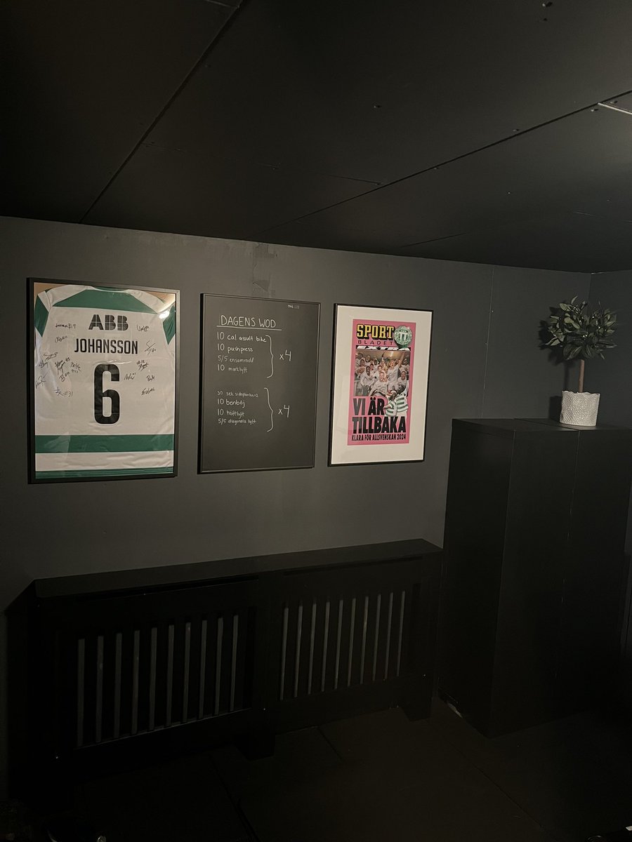 Hemmagymmet har fått en jäkla fin vägg. Ej svårmotiverat denna vinter!🦾