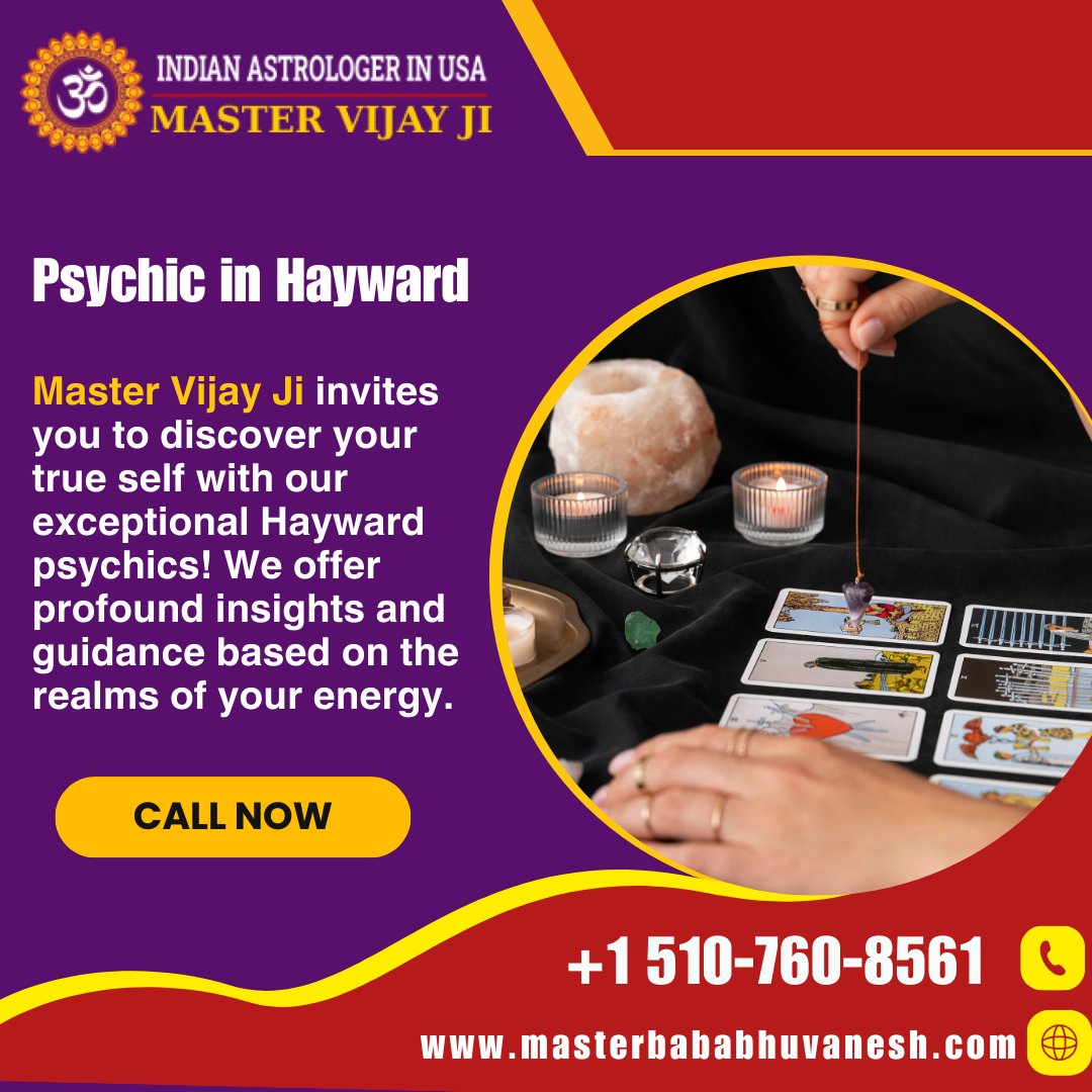 Master Vijay Ji invites you to discover your true self with our exceptional Hayward psychics! We offer profound insights and guidance based on the realms of your energy. 
#mastervijayji #hayward #california #usa #astrologyusa #psychicinsights #divineguidance #spiritualreading