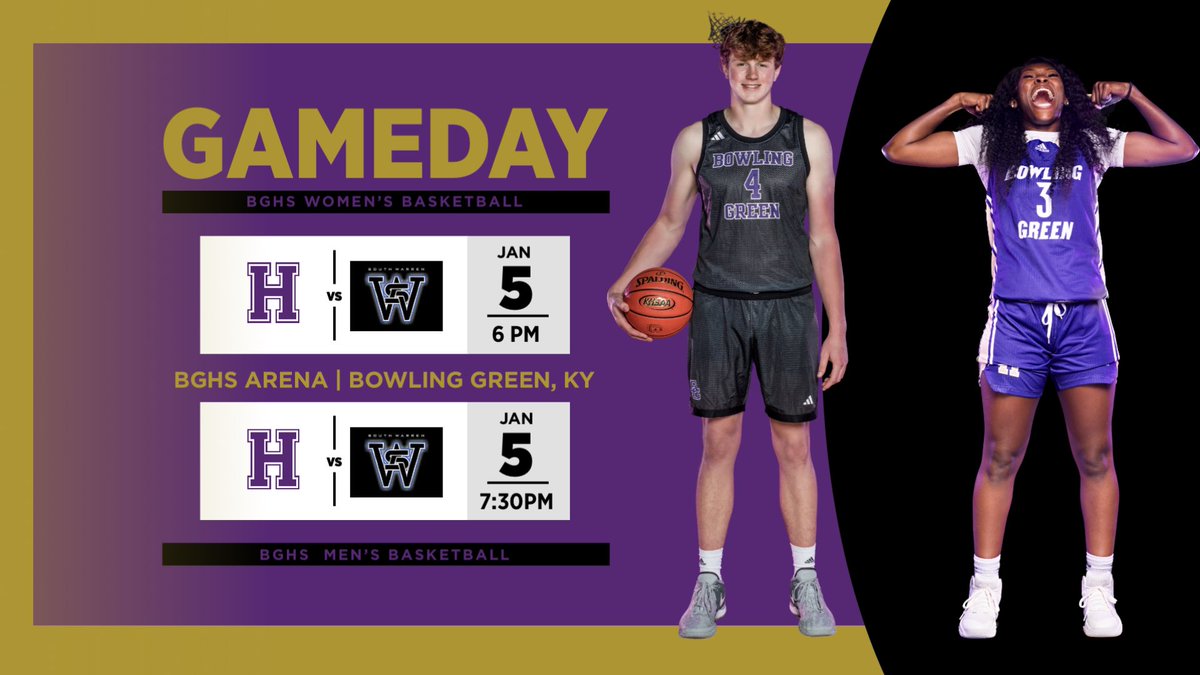 LadyPurpleHoops's tweet photo. 🏀District Double Header 🏀
📍BGHS Arena
🆚 South Warren 
🕰️ 6:00/7:30
📺 https://t.co/cBkc6c5zeX 
🎟️ https://t.co/5YDYx9FmeQ
#EmbraceTheGrind #Work2Separate https://t.co/mTtjVVoYCQ