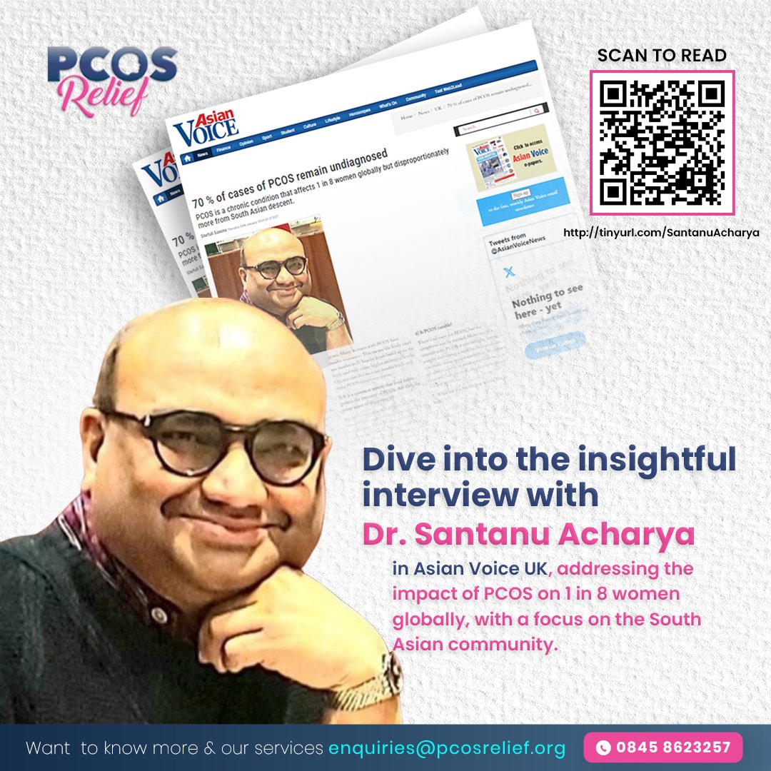 Dive into the insightful interview with @SANTANUACHARYA3 in Asian Voice UK, addressing the impact of PCOS on 1 in 8 women globally, with a focus on the South Asian community.
Read Now: tinyurl.com/SantanuAcharya