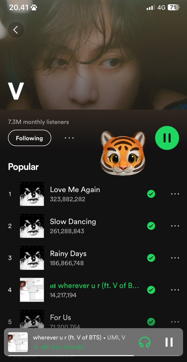 Anagatasunshine's tweet photo. @VTeamBase @BlockForV WHEREVER U R
TAEHYUNG 2 BILLION ON SPOTIFY
#V2BillionOnSpotify
#2BForV https://t.co/NoDGRIgjr3