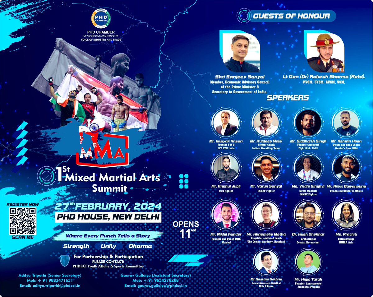 Gaurav_Gullaiya's tweet photo. Come join us in this 1st summit for Mixed Martial Arts in India and help the nation become the center of the combat sports world. 
Our land has witnessed the greatest battles that have ever taken place in the world, it is the land of fighters, strength, and DHARMA. 
#MMA #UFC https://t.co/bWooIIIyqG