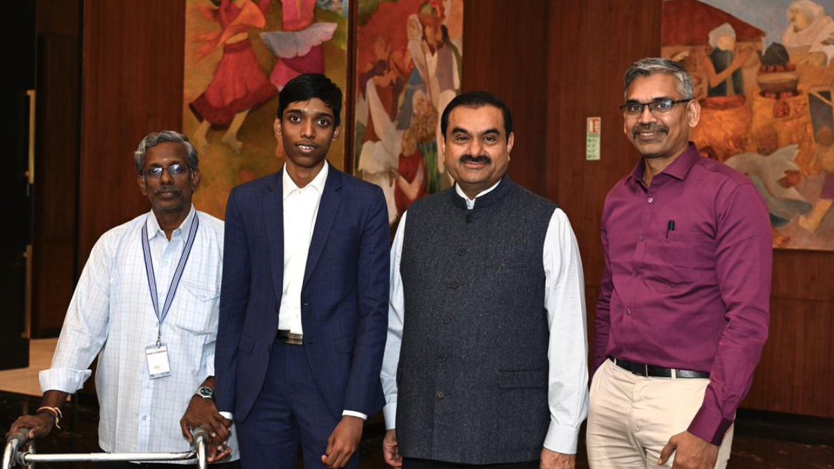 ChessbaseIndia's tweet photo. In what is a historic moment for Indian chess, one of India's biggest conglomerates - the Adani Group has decided to enter a long term sponsorship agreement with India no.2 R. Praggnanandhaa. The aim is to help Praggnanandhaa become the World Champion. 

While, the details of the amount and period of support have not been revealed it is quite clear that the amount is substantial. We speak to both Pragg and his long time trainer R. B. Ramesh while they were still in the Adani office in Ahmedabad to understand more about this massive development.

https://t.co/I50dhmpiwL