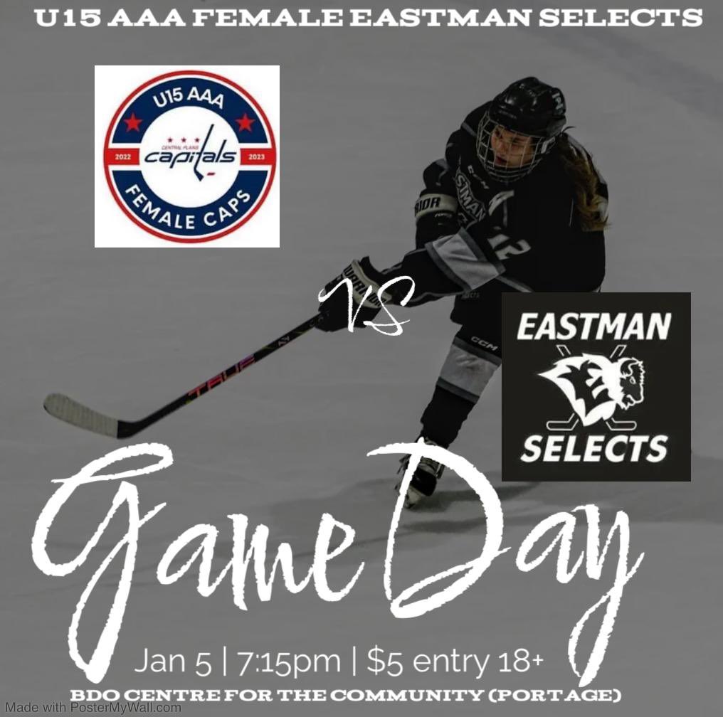 EMFemaleU15AAA's tweet photo. 🚨GAME DAY!🚨Selects are off to Portage la Prairie tonight to face the @CPU15AAAFemCaps for their first game of 2024! 🏒 It’s a busy three game weekend for the team. They are looking forward to hitting the ice &amp; starting off the New Year with a bang!🙌 #goselectsgo

@u15aaa.mfhl https://t.co/CKR7mMePTa