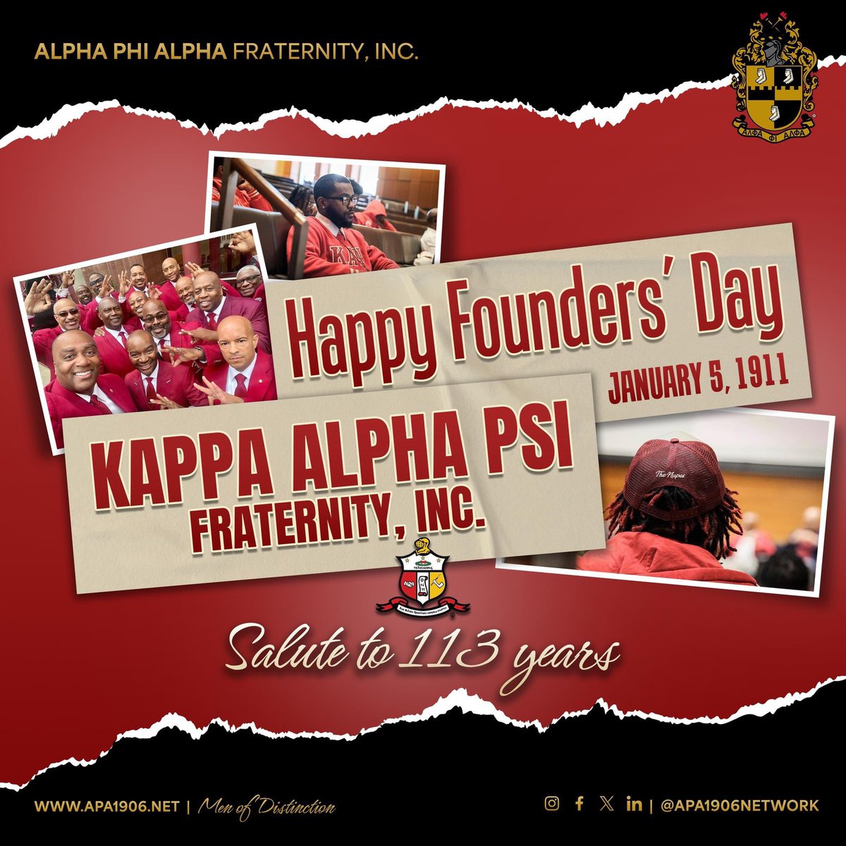 Happy Founders Day to the good Brothers of Kappa Alpha Psi Fraternity Incorporated. Cheers to 113!