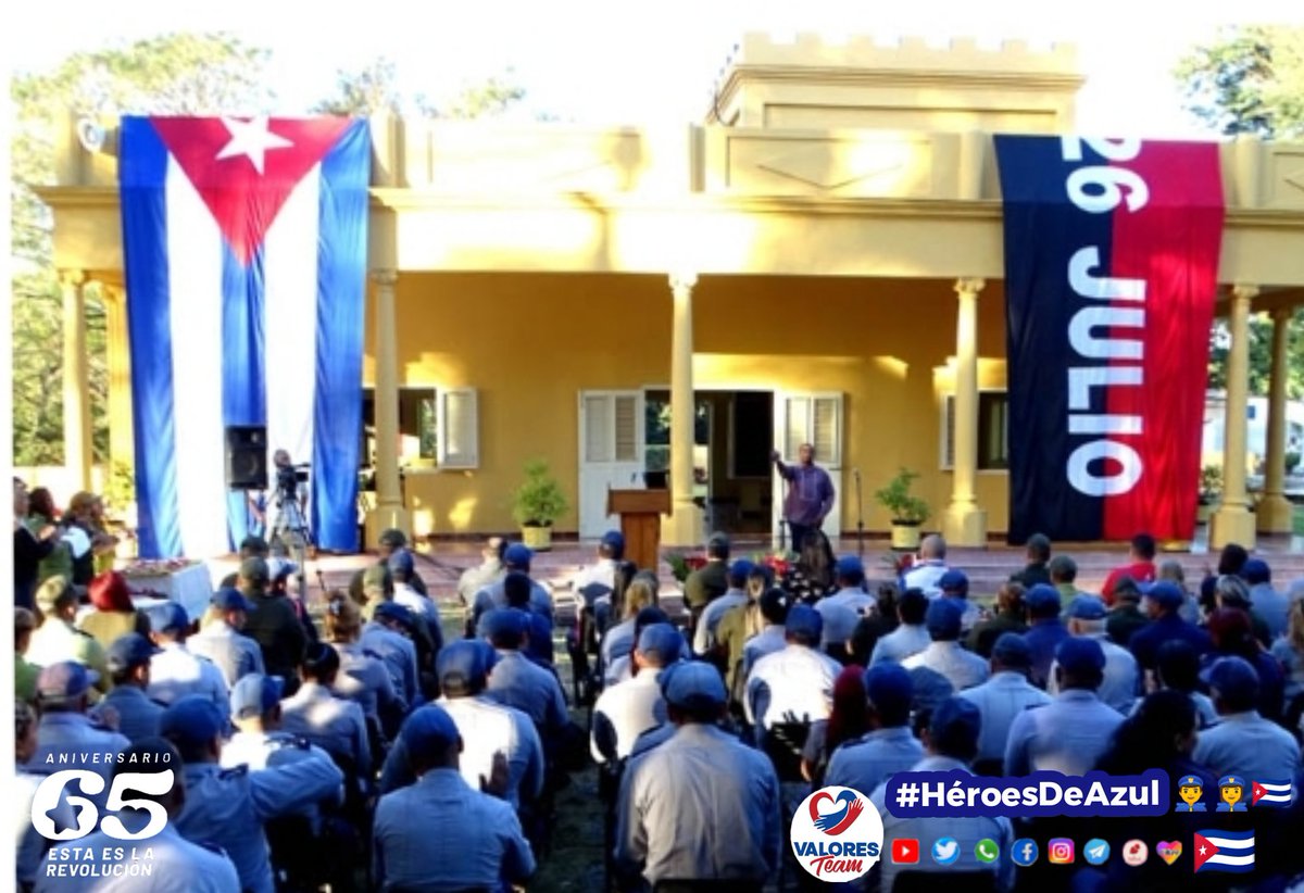 #Cuba 🇨🇺 conmemora el aniversario 6️⃣5️⃣ de la PNR. 🗣 Comprometidos con el incremento de la vigilancia y la actuación frente al delito, las ilegalidades y las indisciplinas sociales, celebran un año más junto al pueblo. ❗Felicidades a los #HéroesDeAzul 👮‍♂️👮‍♀️🇨🇺❗ #ValoresTeam 🕊