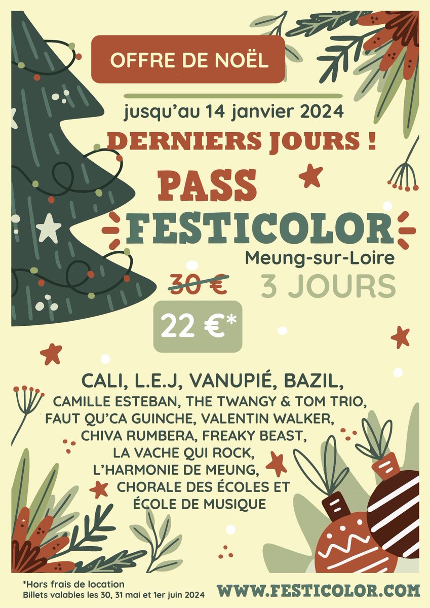 Vous n’avez plus beaucoup de temps !
#festival #festicolor #concerts #meungsurloire festicolor.com