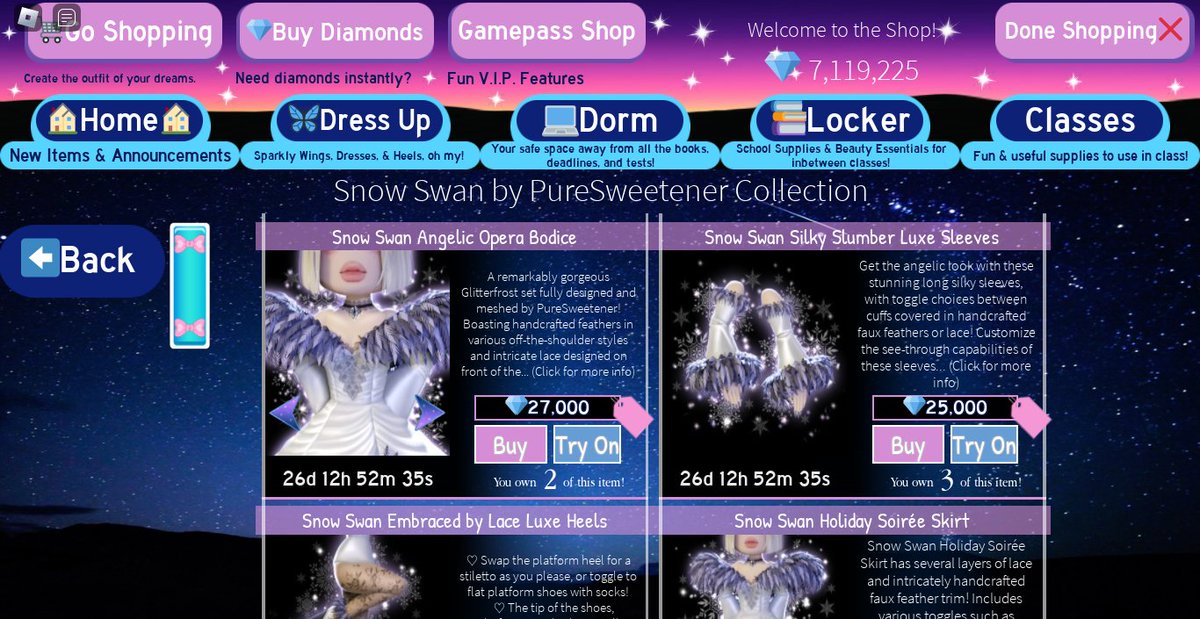 lavoiserrr_'s tweet photo. ROYALEHIGH &amp; ROBUX GIVEAWAY‼️

Prizes:
- 200K Diamonds
- Snow swan set
- Darling valentina set
- Celestial Set
- 200 Robux

Rules:
- Follow me w/🔔
- Repost

(Extras/Higher chance in thread)
#royalehighgiveaway #robuxgiveaway #royalehigh #rhtc #robux https://t.co/PUWEwZBUcv