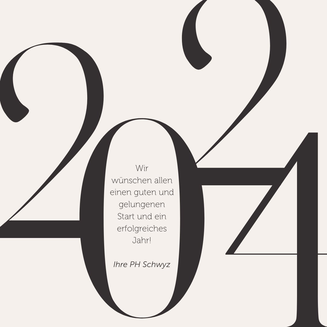 PHSchwyz's tweet photo. Wir wünschen Ihnen allen ein gesundes, erfüllendes, spannendes und entspanntes neues Jahr und freuen uns, Sie an unserer Seite zu haben!
#HappyNewYear #2024 #GesundesneuesJahr #PHSchwyz #PHSZ #PädagogischeHochschuleSchwyz https://t.co/vPOxyWoGRe