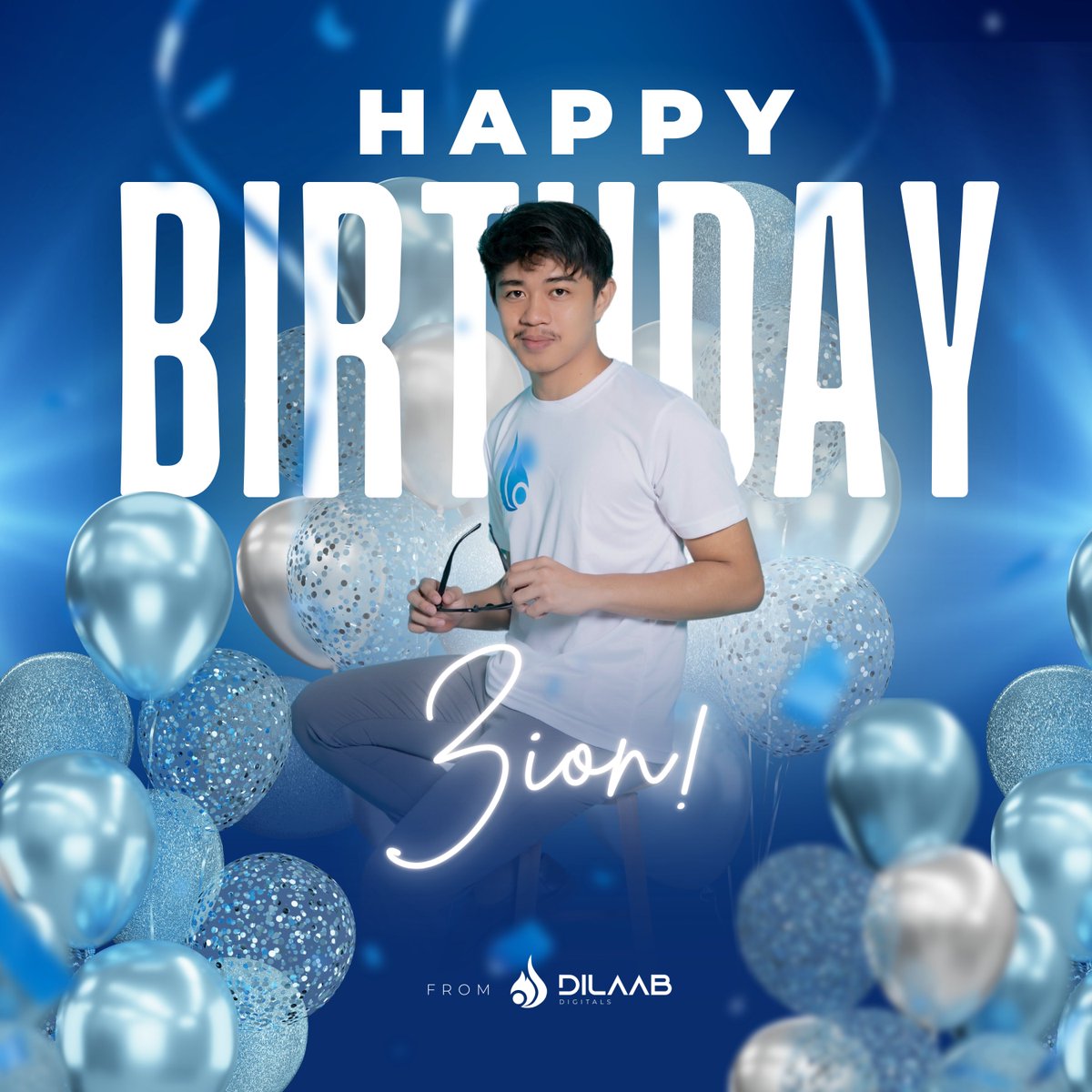 dilaabdigitals's tweet photo. 𝐇𝐚𝐩𝐩𝐲 𝐁𝐥𝐚𝐳𝐢𝐧𝐠 𝐁𝐢𝐫𝐭𝐡𝐝𝐚𝐲, 𝐙𝐢𝐨𝐧!

Today marks the start of a new journey filled with exciting possibilities and opportunities.

The entire Dilaab Digitals family wishes you a day filled with joy, laughter, and all the things that bring a smile to your face. https://t.co/ER6bqBLQTR