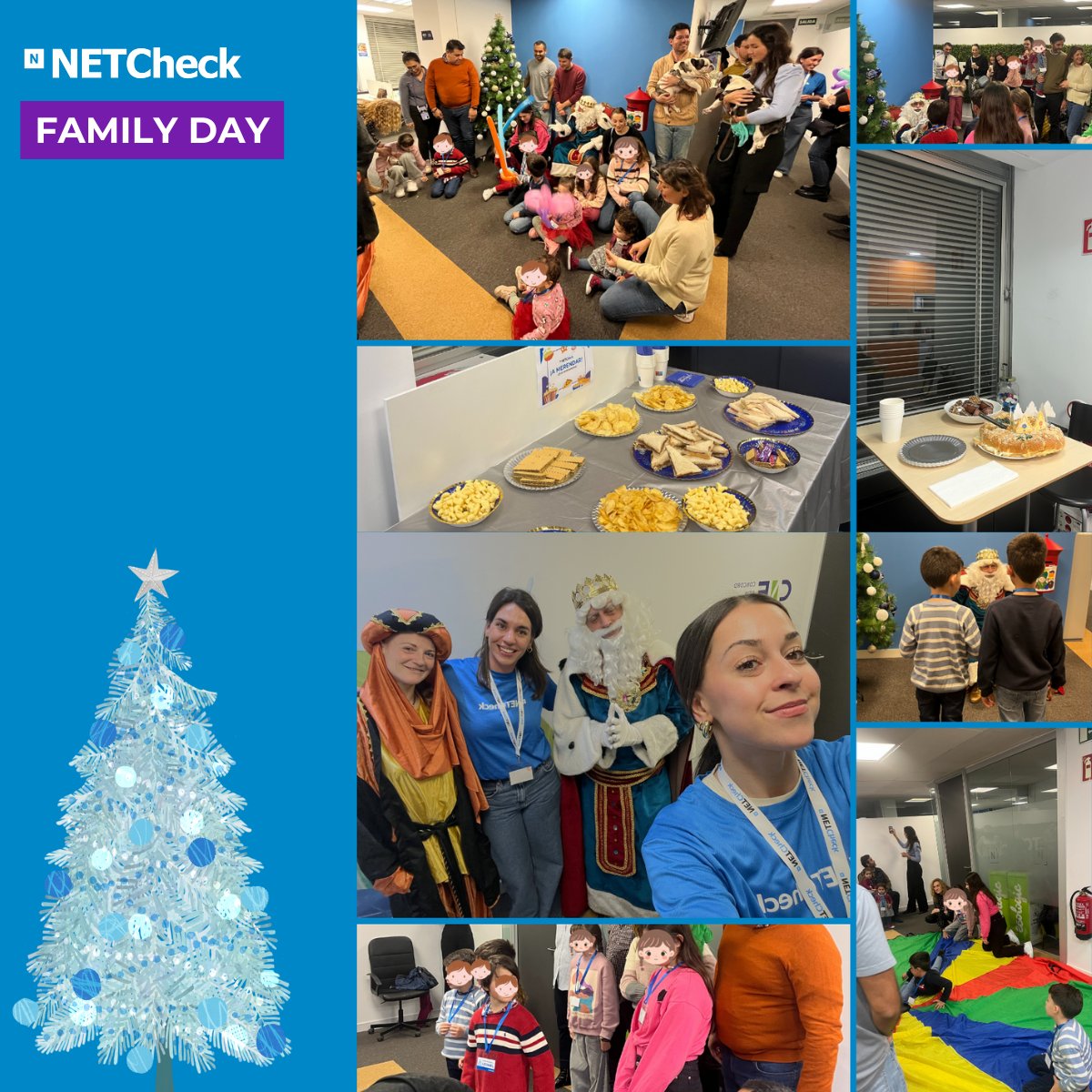 🎉¡Ayer celebramos en NETCheck nuestro Family Day!

🎄Una tarde mágica en la que no faltaron los juegos, las risas, el roscón y la visita de Melchor con su paje real, recién llegados de Oriente. 

💙Momentos que fortalecen nuestra gran familia.