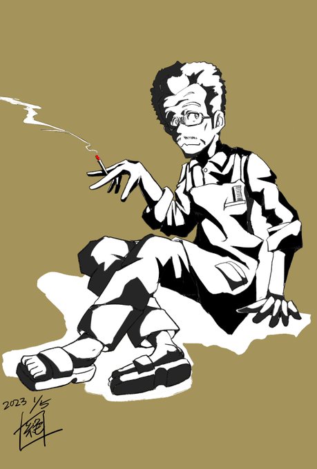 #週末ガルパンお絵描き120分一本勝負
#週末ガルパンお絵描き120分一本勝負20240105
お題「秋山淳五郎」
渋くてかっこいいイメージは本編以外のところでもらっている気がする…
ファンアートがカッコ良すぎるんだなー
#ガルパン 