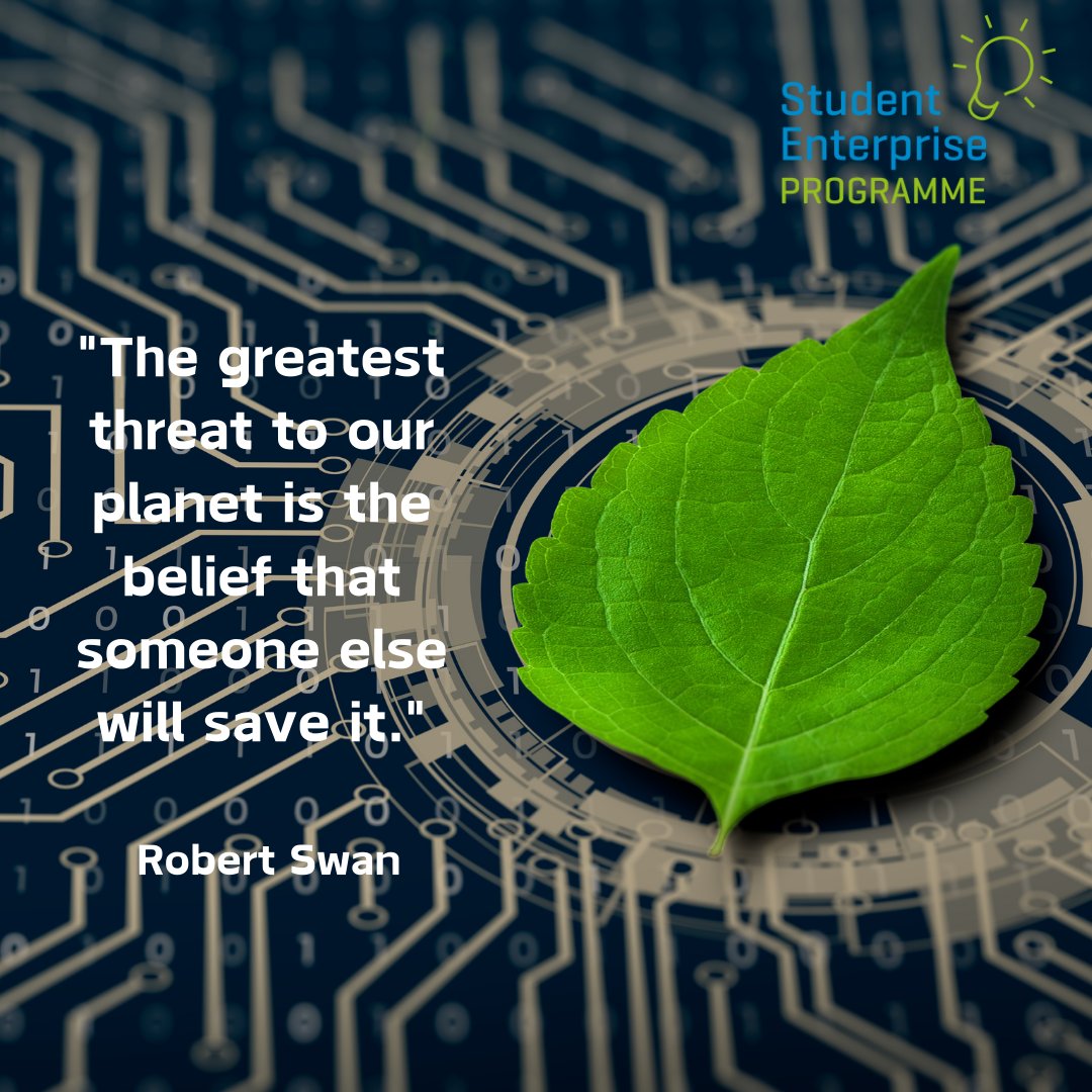 Are you thinking about the environment when creating your business?

#StudentEnterprise