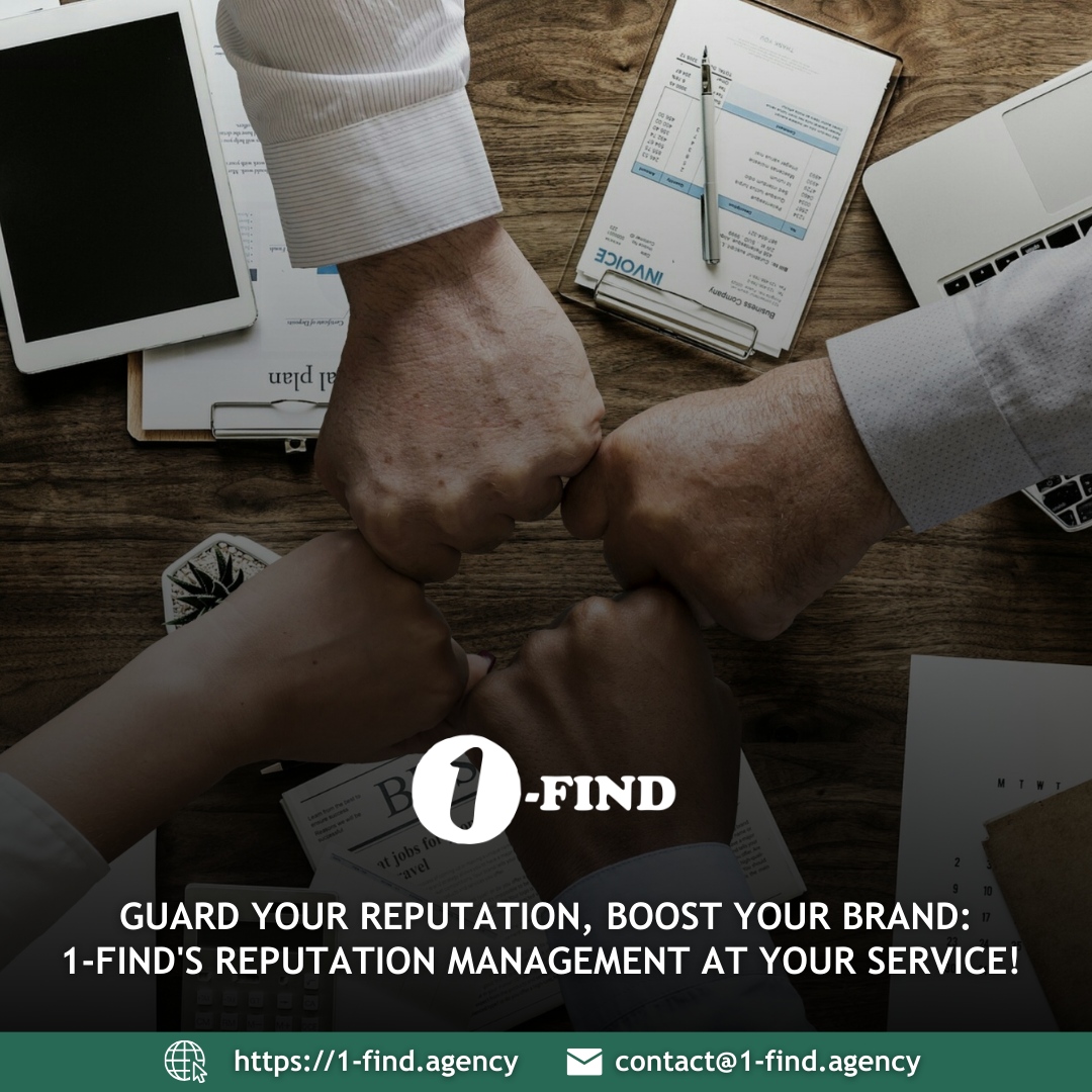 1findservices's tweet image. Guard Your Reputation, Boost Your Brand: 🛡️🚀 1-FIND's Reputation Management at Your Service!

Let us protect and enhance your online image, ensuring your brand shines bright in the digital realm.

Elevate your reputation, elevate your success! 💻✨

#1FIND #ReputationManagement