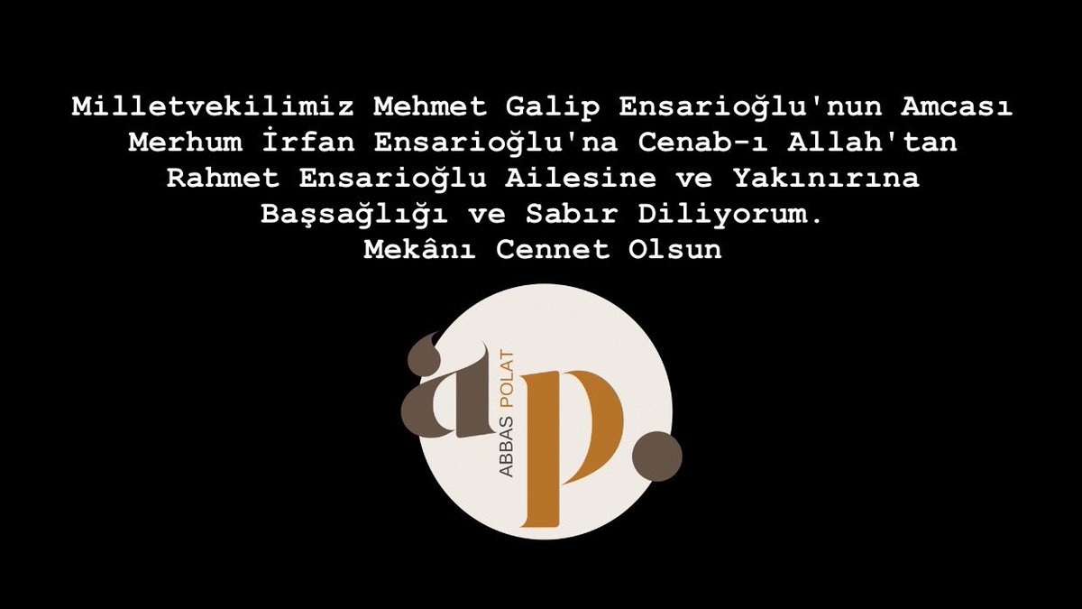 𝗠𝗲𝗵𝗺𝗲𝘁 𝗔𝗯𝗯𝗮𝘀 𝗣𝗢𝗟𝗔𝗧 (@mabbaspolat) on Twitter photo 