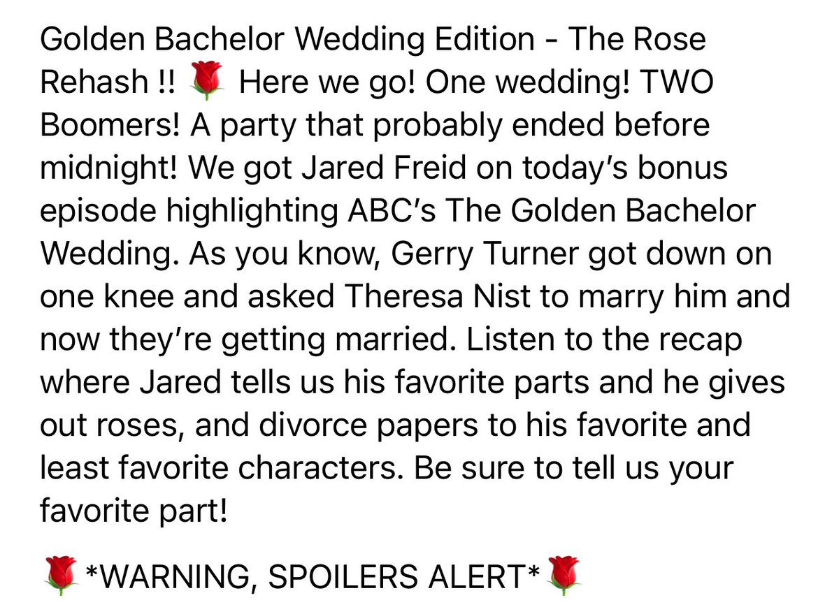 jtrain56's tweet photo. I recapped the Golden Bachelor wedding! Go check it out and subscribe to the YouTube channel for more! #TheGoldenBachelor #GoldenBachelor https://t.co/iSQoR7BUIL https://t.co/sXWRLNNWcV