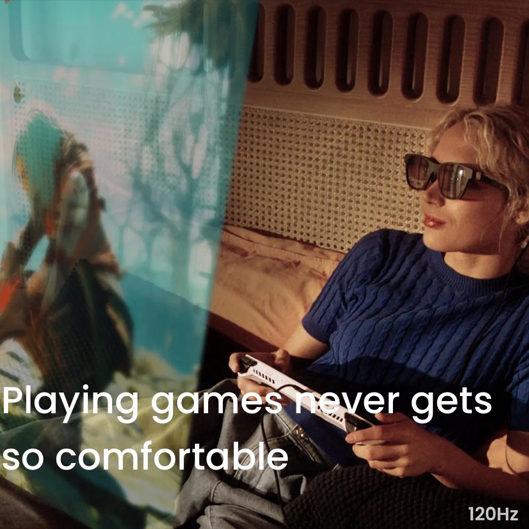 GlenGilmore's tweet photo. XREAL steps up and takes 51% of the augmented reality market, with its stylish and subtle AR line up. 

https://t.co/VuWGdnpMNL @XREAL_Global #AugmentedReality #AR #XR #FutureOfWork #TechNews #CES #CES24 #CES2024 #WMC #WorldTech #Wearables  #XREAL https://t.co/ZLIDSWqWiL