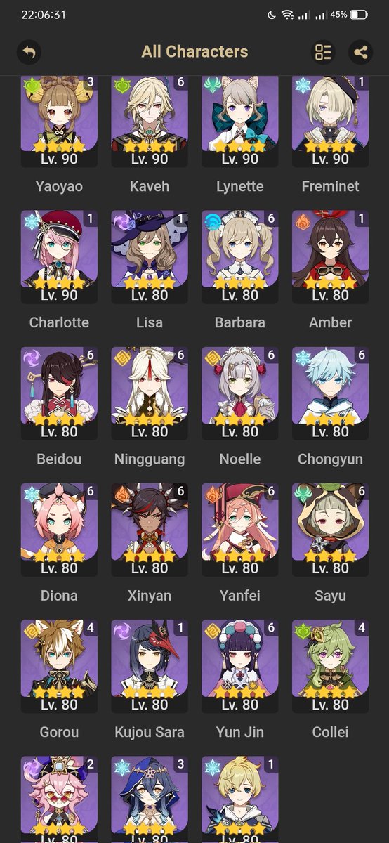 beeppopp's tweet photo. This bitch is still playing genshin and here's my update on my characters ^^ https://t.co/LcIdVGNDmz