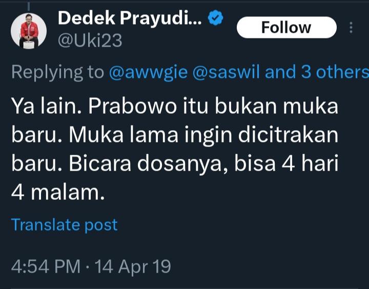 twestreenen's tweet photo. Uki..ki ki ki..
Ampe segitunya ngejilat ki..
Malu ama Jejak Digitalmu ki.. 😅😂🤣 https://t.co/245w7KnS33