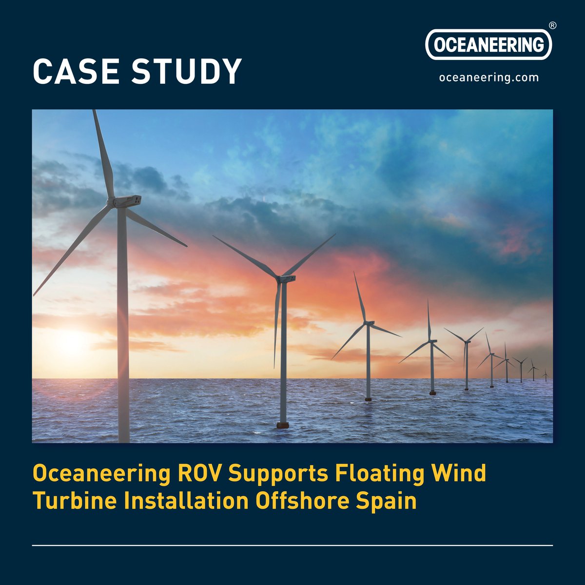 Oceaneering's tweet image. In our latest case study, discover how Oceaneering supported the successful installation of a floating wind turbine in 85m water depths offshore Spain. Read more: oceaneering.com/oceaneering-su…

#offshorewind #windenergy #floatingwind #renewables #subsearobotics #robotics