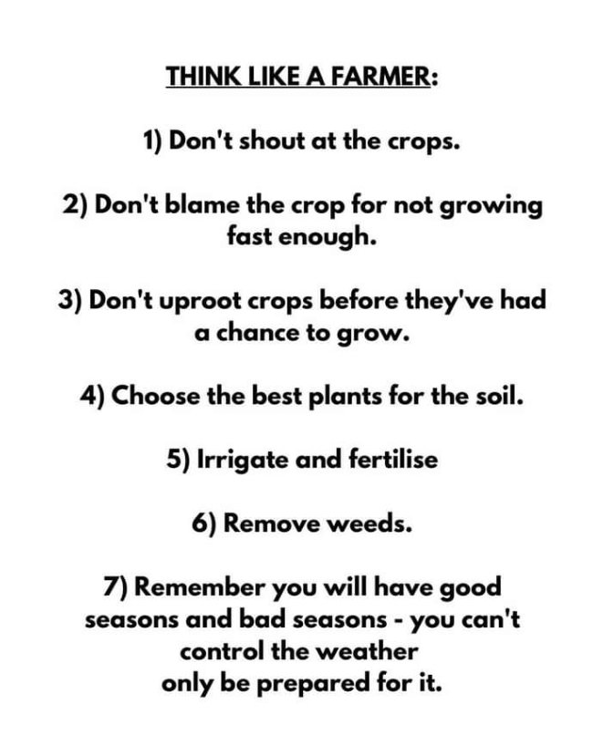 Think like a Farmer