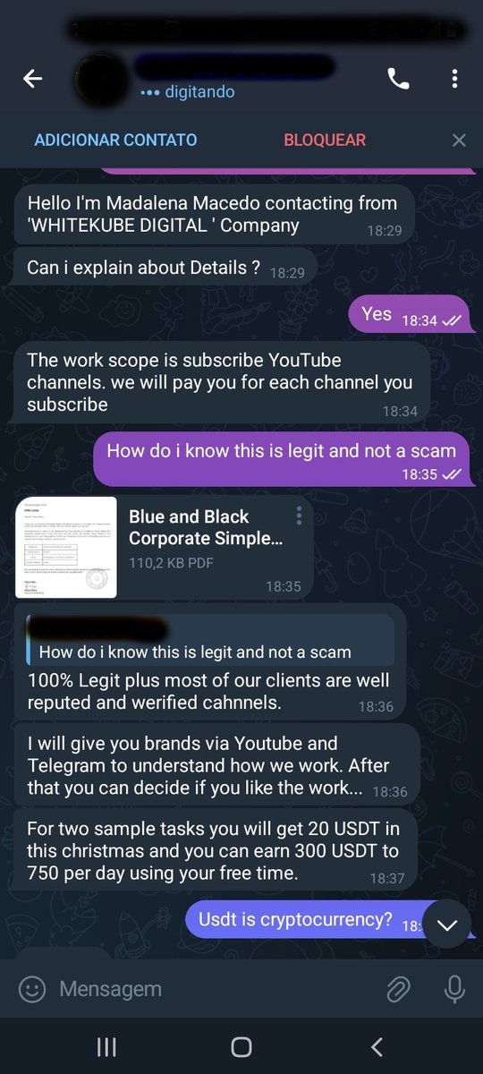 WhiteKube's tweet photo. WhiteKube’s name has been used to deceive people about a crypto business on Telegram (possibly in others as well).
These people do not represent us. We are not contacting people for any services and/or promising them to pay in cryptocurrency.
Stay safe. https://t.co/uFnxW8UVUW